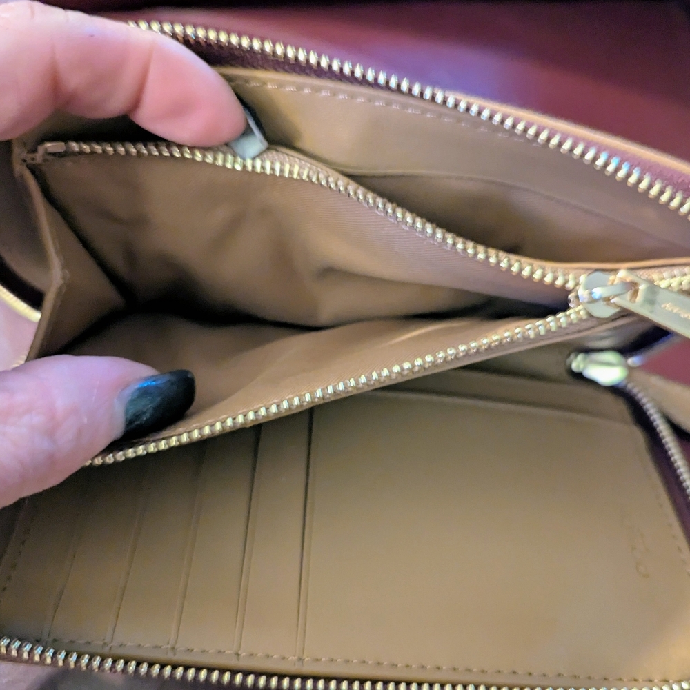 Coach Pink and Brown Wallet medium ID zip - Picture 10 of 13